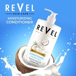 Revel Hair Care Anti Hair Fall Coconut Milk Moisturizing Conditioner 1000ml, For Hairs, encourages a healthier scalp strengthens & repairs Hair, Paraben Free